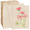 50Pcs Wood Pulp Watercolor Paper DIY-WH0671-347B-1