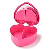 Heart Plastic Jewelry Boxes OBOX-F006-09D-4