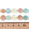 Natural Lemon Quartz & Flower Amazonite & Sunstone Beads Strands G-N358-03A-07-5