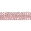 Transparent Electroplate Glass Beads Strands GLAA-F029-2mm-D26-1