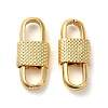 Rack Plating Brass Oval Link Connector Charms KK-Z033-03G-1