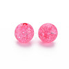 Transparent Crackle Acrylic Beads MACR-S373-66C-N09-5
