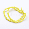 Electroplate Glass Beads Strands EGLA-R018-4mm-M-2