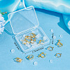 18Pcs 3 Style Brass Clip-on Earring Findings FIND-SC0003-96G-6