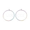 Ion Plating(IP) 316 Surgical Stainless Steel Hoop Earrings Findings STAS-F149-32M-B-2