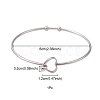 Stainless Steel Hollow Out Heart Bangle BJEW-YW0001-08P-4