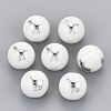 Electroplate Glass Beads EGLA-S178-11B-01-1