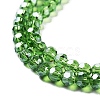 Electroplate Transparent Glass Beads Strands EGLA-A035-T4mm-A11-3