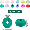 4 Strands 4 Colors Handmade Polymer Clay Beads Strands CLAY-PH0001-55-4