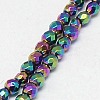 Electroplate Non-magnetic Synthetic Hematite Beads Strands G-J169B-4mm-05-3