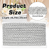 Polyester Braided Metallic Lace Trim SRIB-WH0011-180B-02-2