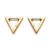 304 Stainless Steel Triangle Huggie Hoop Earrings STAS-J033-02A-G-2