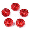 Transparent Spray Painted Glass Beads GLAA-N035-037-C07-2