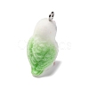 Flocky Resin Pendants RESI-Q011-03B-2