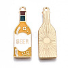 Eco-Friendly Alloy Enamel Pendants ENAM-Q437-051-NR-2