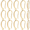 20Pcs Brass Earring Hooks KK-BBC0024-44-7