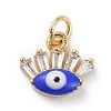 Cubic Zirconia Charms KK-G363-13G-01-1