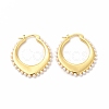 Oval Rack Plating Brass Hoop Earrings for Women EJEW-H091-18G-1