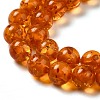 Resin Imitation Amber Beads Strands RESI-Z017-01A-3