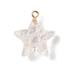 Transparent Resin Pendants RESI-Z016-02A-LG-1
