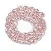Transparent Electroplate Glass Beads Strands EGLA-N013-T4mm-B18-2