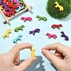 28Pcs 7 Colors Synthetic Turquoise Beads G-FS0005-94-5