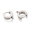 Tarnish Resistant 201 Stainless Steel Huggie Hoop Earrings Findings STAS-A167-01C-P-2