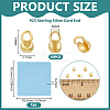 925 Sterling Silver Cord End DIY-BC0014-05B-G-2