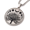304 Stainless Steel Enamel Necklaces NJEW-Q338-05P-3