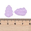 Frosted Transparent Acrylic Beads OACR-P029-04B-02-3