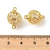 Iron Hollow Lantern Bead Cage Connector Charms IFIN-N014-02G-3