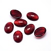 K9 Glass Cabochons Oval Flat Back Cabochons X-GGLA-L002B-01-2