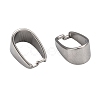 Tarnish Resistant 201 Stainless Steel Snap on Bails STAS-H052-2