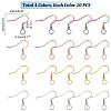 80Pcs 4 Colors 304 Stainless Steel Earring Hooks STAS-UN0054-22-3