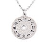 Non-Tarnish 201 Stainless Steel Pendant Necklaces NJEW-T009-JN139-40-1-1