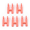 Rack Plating Spray Painted Alloy 2-Loop Link Pendants PALLOY-N176-01H-1