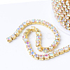Brass Rhinestone Strass Chains CHC-T001-SS8-02C-2