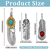 6Pcs 3 Styles Tibetan Style Alloy Pendants FIND-GF0009-11-2