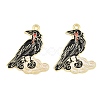 Alloy with Black Enamel Pendants AL-CBA2919-02G-05-1