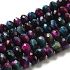 Natural Rainbow Tiger Eye Beads Strands G-NH0002-D01-04-1