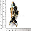 Brass Cloisonne Pendants KK-P251-A05-G-4
