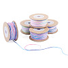 5 Rolls 5 Colors Segment Dyed Macrame Cotton Cord OCOR-TA0004-05C-3