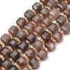 Natural Black Moonstone Beads Strands GG-CBAC972-A07-01-2