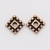 Tibetan Style Alloy Spacer Beads TIBEB-P002-02R-NR-2
