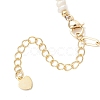 Brass Paperclip Chains Bracelets BJEW-JB13492-4