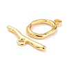 Rack Plating Brass Toggle Clasps KK-B036-01G-3