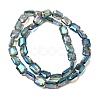 Electroplated Glass Beads EGLA-H002-A-14-2