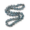 Transparent Electroplate Glass Beads Strands GLAA-G098-04I-2