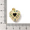 Rack Plating Brass with Cubic Zirconia Pendants KK-Z086-15G-02-3
