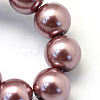Baking Paint Pearlized Glass Pearl Round Bead Strands HY-Q003-4mm-58-3